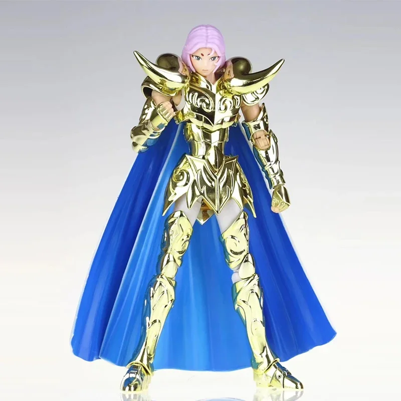 Figura de acción de caballeros del zodiaco, modelo CS Saint Seiya Myth Cloth EX Grand Pope Aries Mu con cabeza de moda dorada/24K/OCE, en Stock