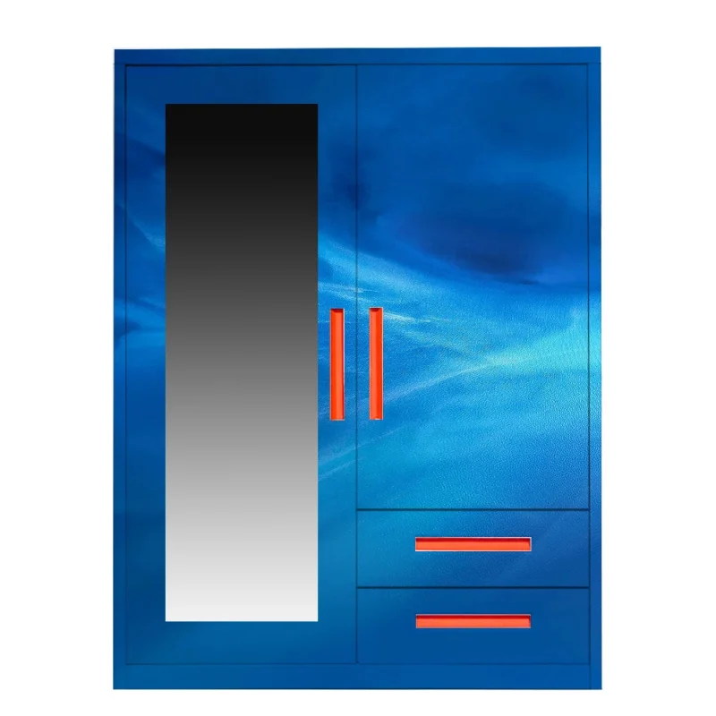 custom.Custom Luxury Removable Bedroom Closet Easy-to-Assemble and  metal Furniture with Glass Door Hospital Use