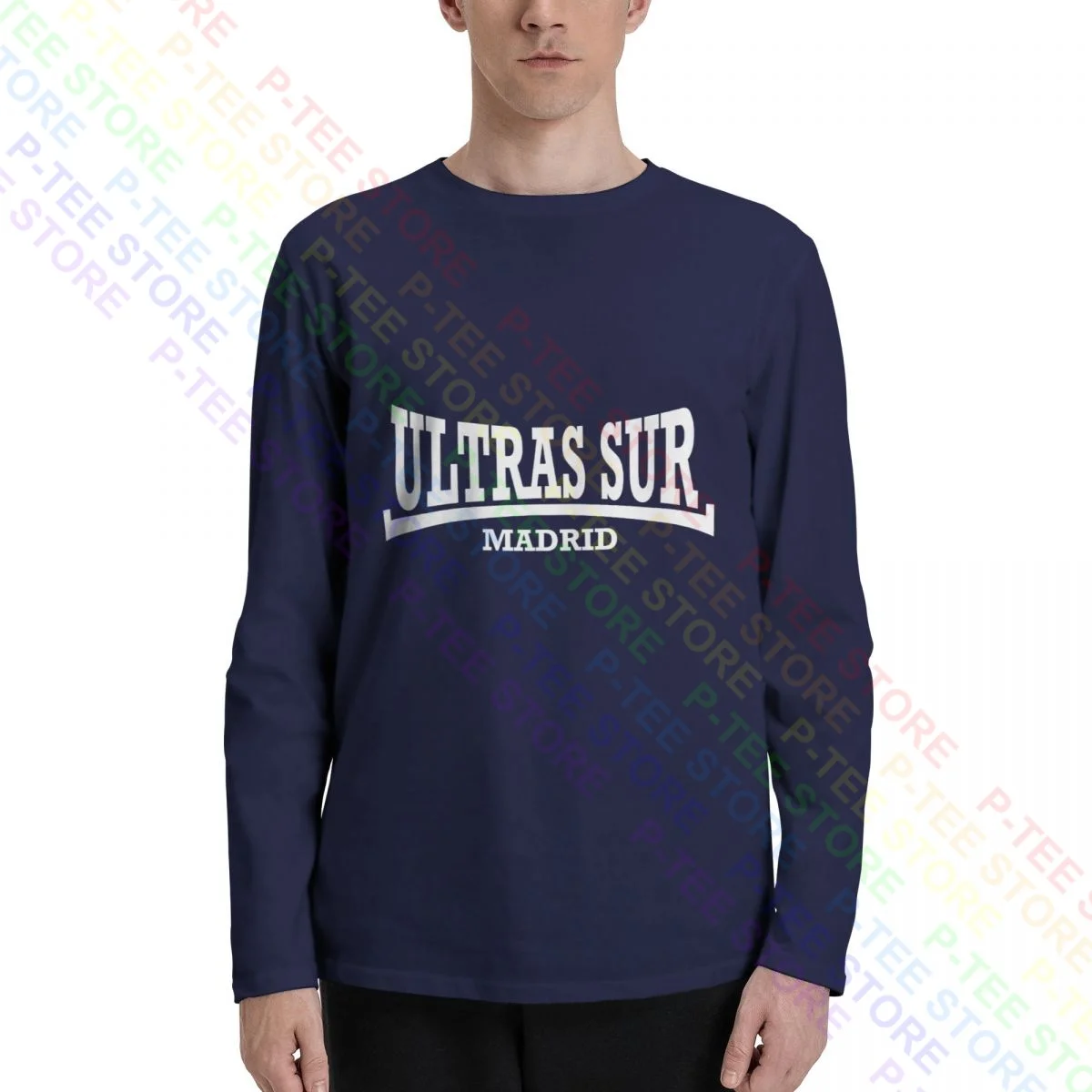 Ultras Sur Madrid Real Ultra Football Fan Spain Long Sleeve T-Shirts T-shirt Tee Gift Cotton Hipster Comfortable