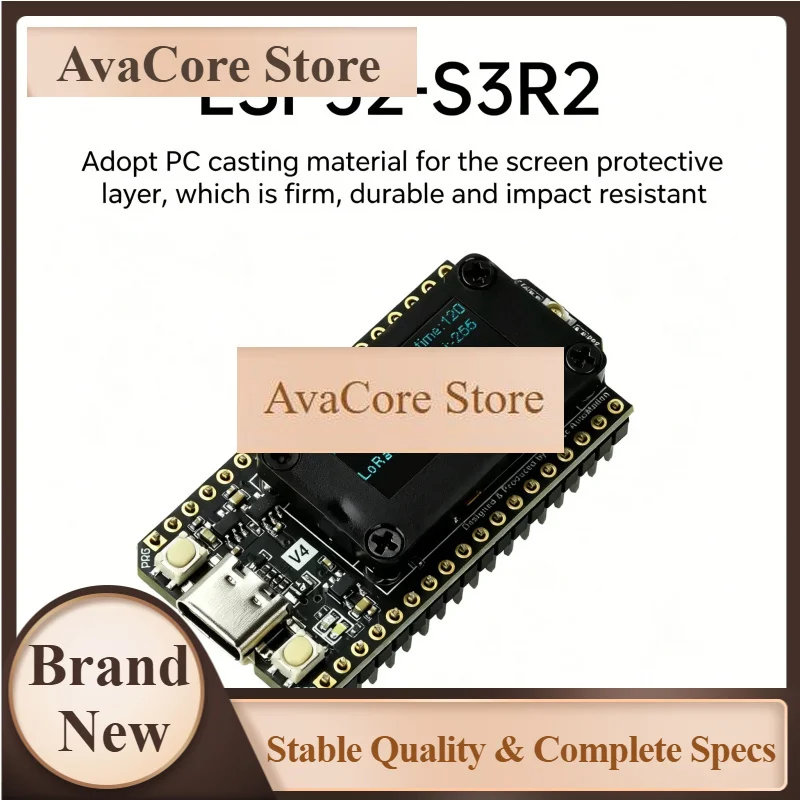 AvaCoreLora32 V4 ESP32-S3R2 Low Power IoT Module BT Wireless 0.96 Inch OLED Screen Type-C Interface For Smart Electronics Projec