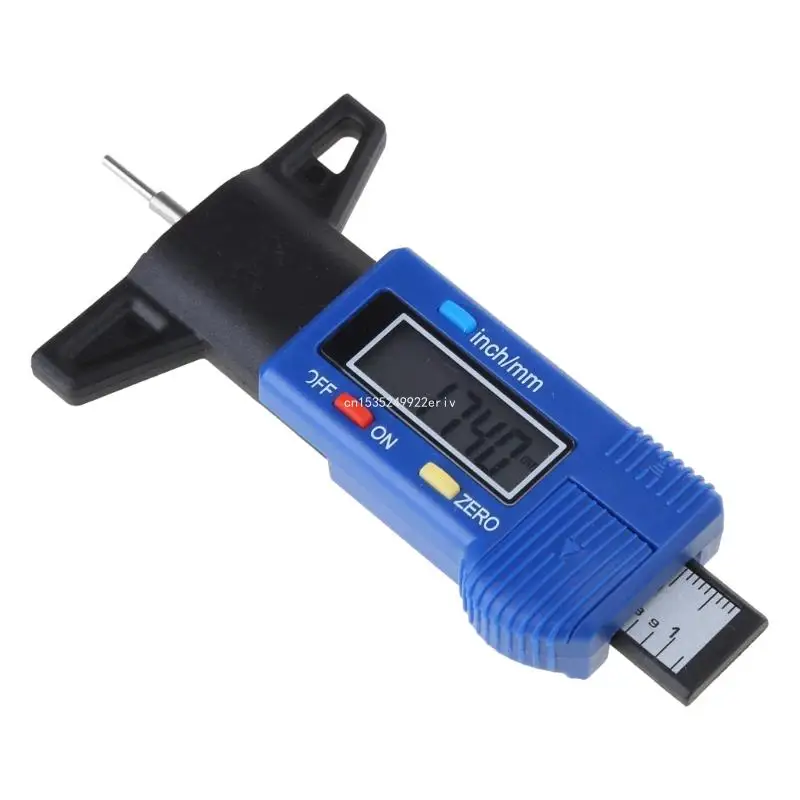 Digital Tire Depth Gauge 0-25.4mm Digital Tyre Depth Gauge with LCD Display & Batteries for Car Trucks SUV