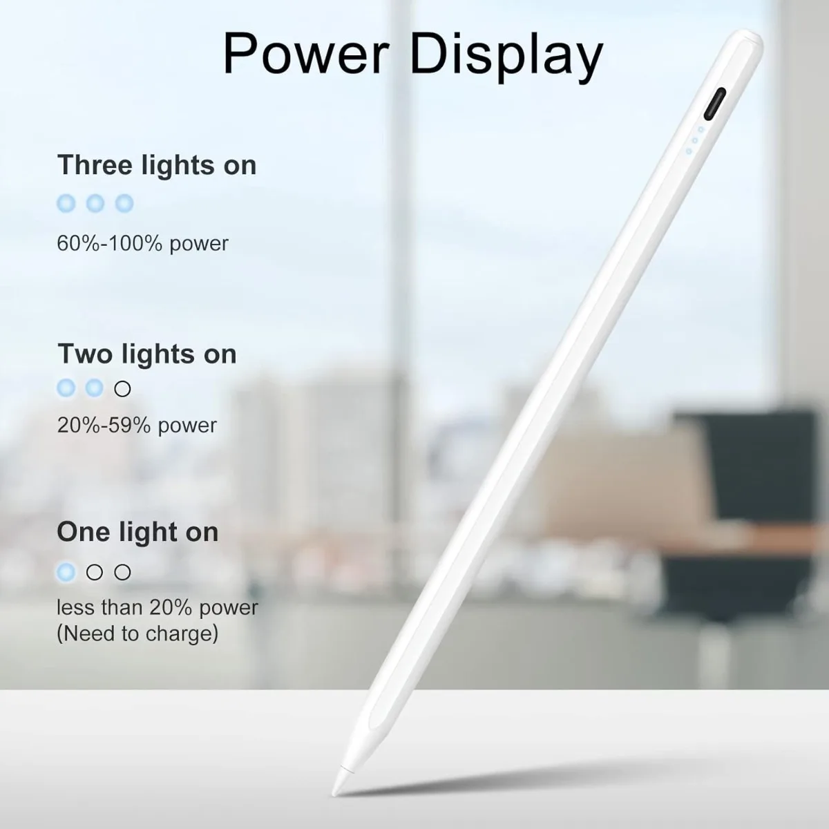 

Стилус для iPad Pencil 10-го поколения, Apple Pencil для iPad 6/7/8/9/10/11 2018-2025, Pro 11 дюймов/12,9 дюйма/M4, Air 3/4/5/M2/M3, Mini
