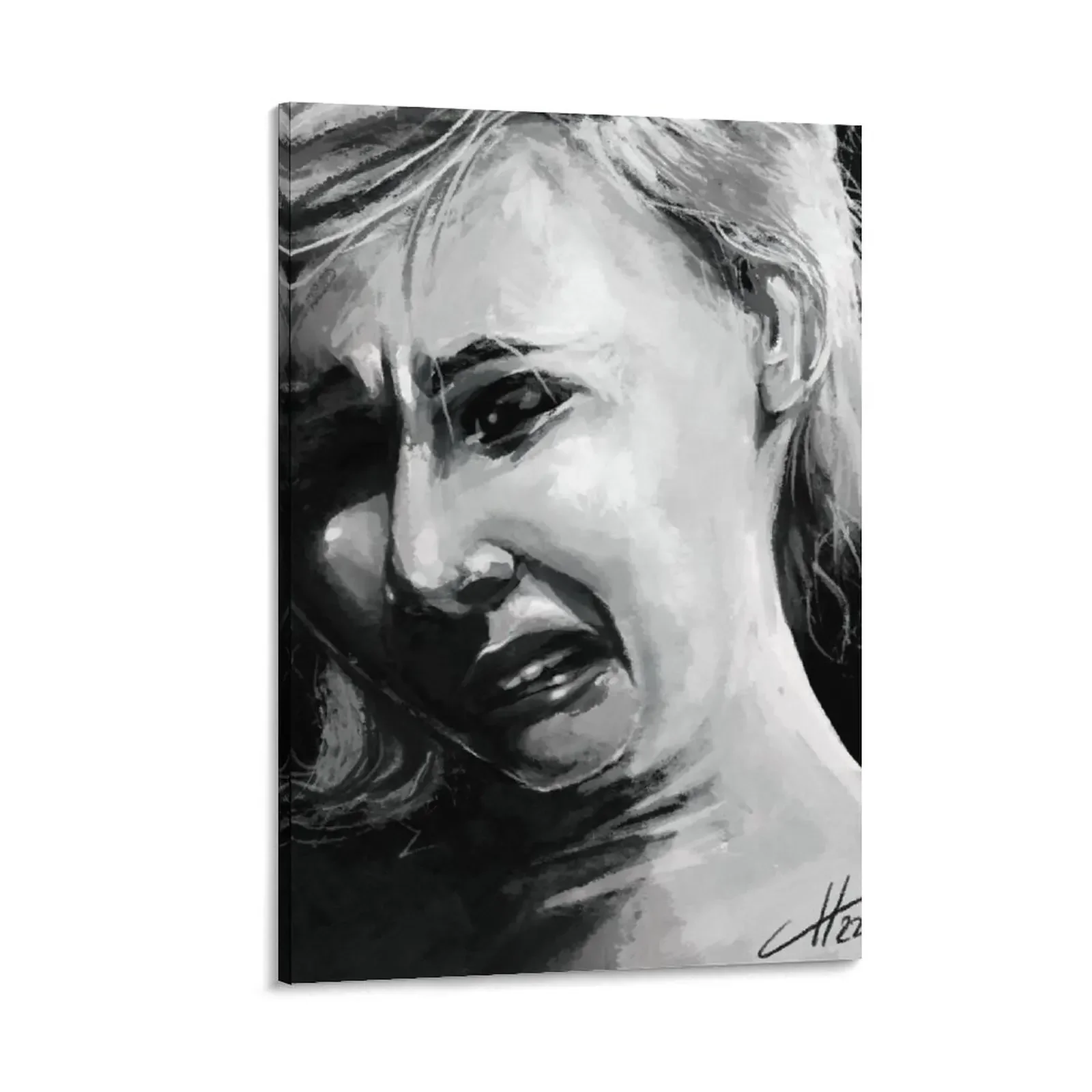 

Happy - Digital Painting / Portrait - Digital Artwork Canvas Painting room decoration room decorations house decorations