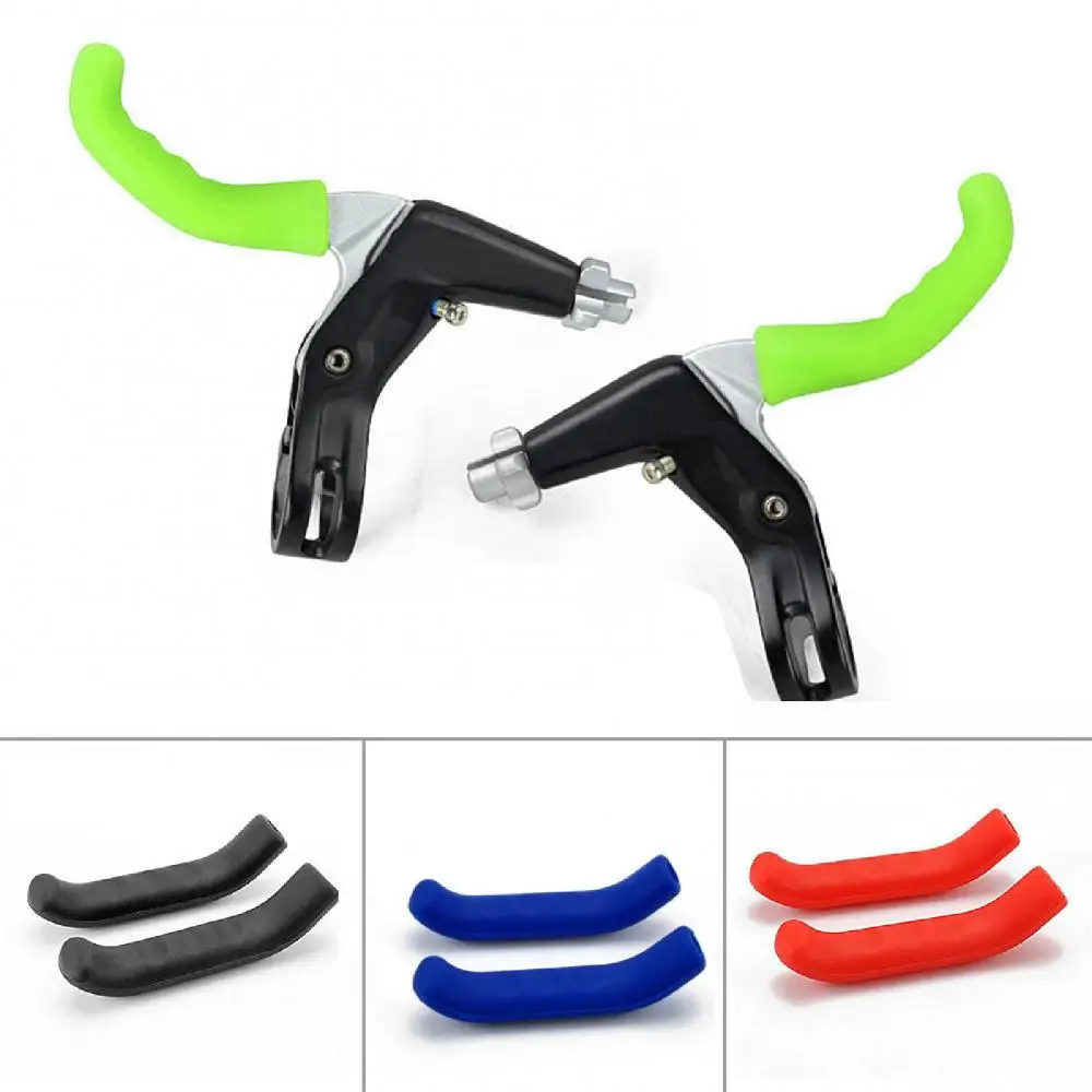 2Pcs Brake Lever Silicone MTB Bike Folding Bicycle Handle Protective Cases Cover