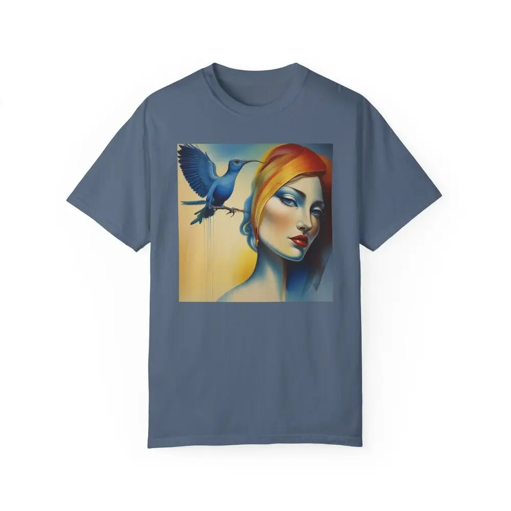 artistic Unisex T-shirt portrait of woman surrealist painting art designer tee