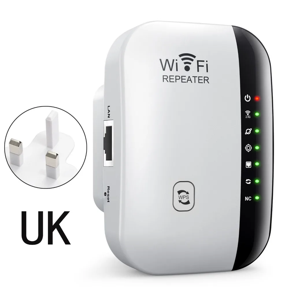 

300 Мбит/с Wi-Fi расширитель диапазона 4/7 ламп 802.11bgn Wi-Fi усилитель сигнала беспроводной американский/ЕС/Австралия/Великобритании Ethernet удлинитель маршрутизатор офис