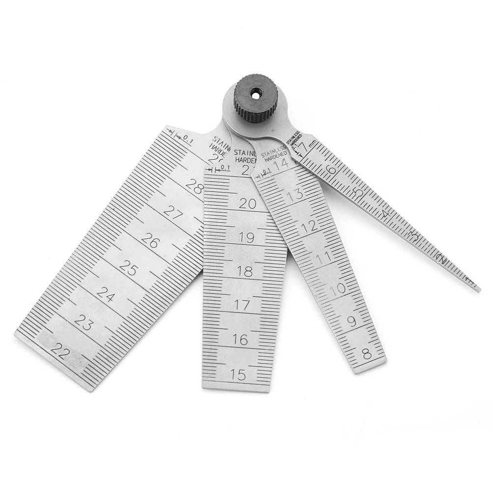 

1 Set Stainless Steel Welding Taper Feeler Gauge Rulers Hole Inspection Tool