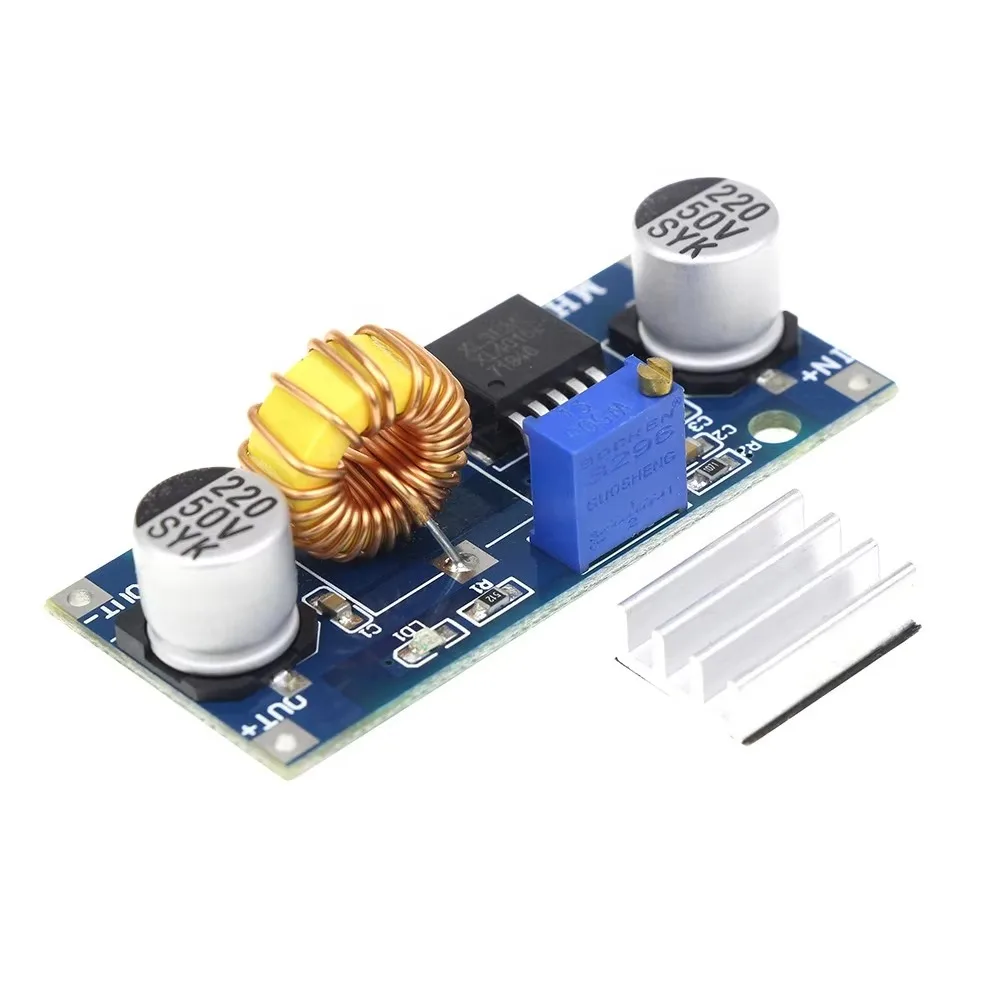 Modulo buck regolabile da 5 A CC a CC XL4005/XL4015 4 ~ 38 V efficienza scheda ad alta potenza fino a 96%