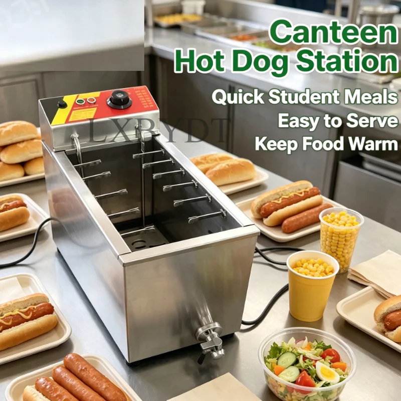 Hot Dog Roll Maker Deep Fryer Cheese Corn Dog Machine Hot Dog Frying Machine
