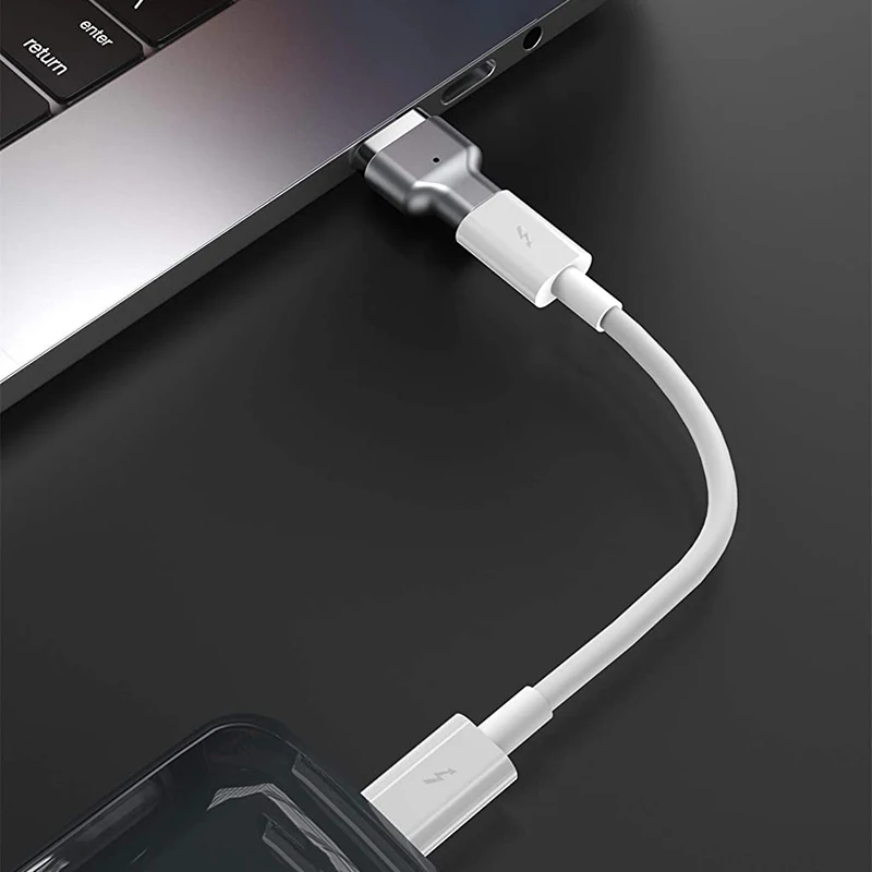 Magnetic USB C Adapter 24Pins Type C Connector, Support USB PD 100W Quick Charge,for Thunderbolt3 Charging is