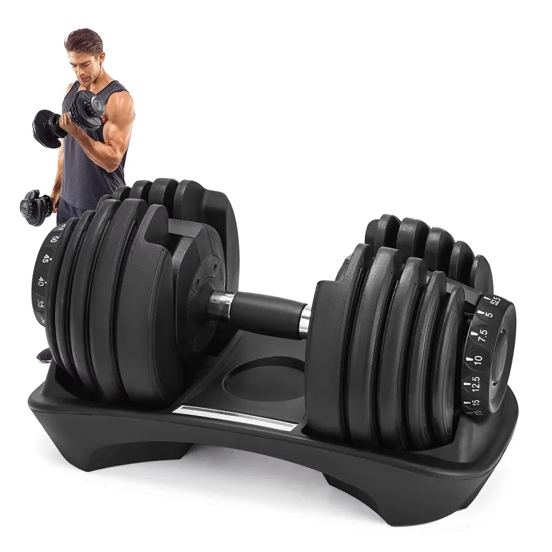 

Home Used Fitness Equipment Adjustable Dumbbell Set with Wooden Handle for Body Building High Quality Durable Gear New Arrival