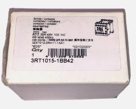

Brand New Original 3RT1015-1BB41 3RT1015-1BB42 3RT1015-1BB44-3MA0 Contactor Stock Fast delivery