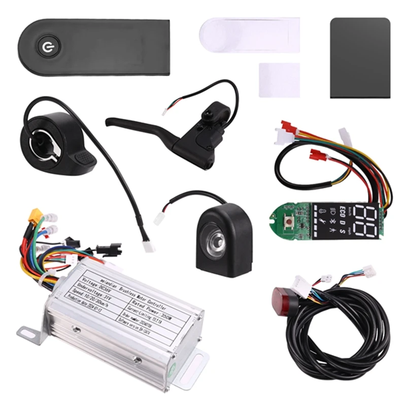 36V 350W Brushless Controller+Bluetooth Meter+Accelerator+Light+Handbrake+Cover Kit For Xiaomi M365/M365 Pro Scooter