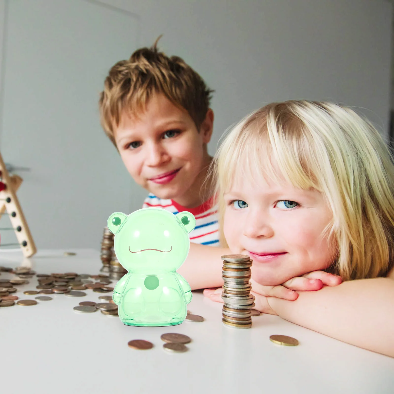 Decoratieve Kikker Geldbesparende Doos Kinderen Muntopslag Creatieve Desktop Container Geldbesparende Doos Kindermuntopslag