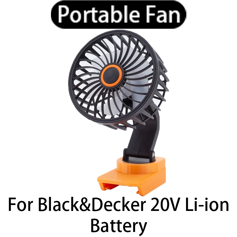 BLACK + DECKER 18V 리튬 이온 배터리 휴대용 워크샵 작업장 캠핑 선풍기 리튬 이온 베어 도구, 무선 선풍기