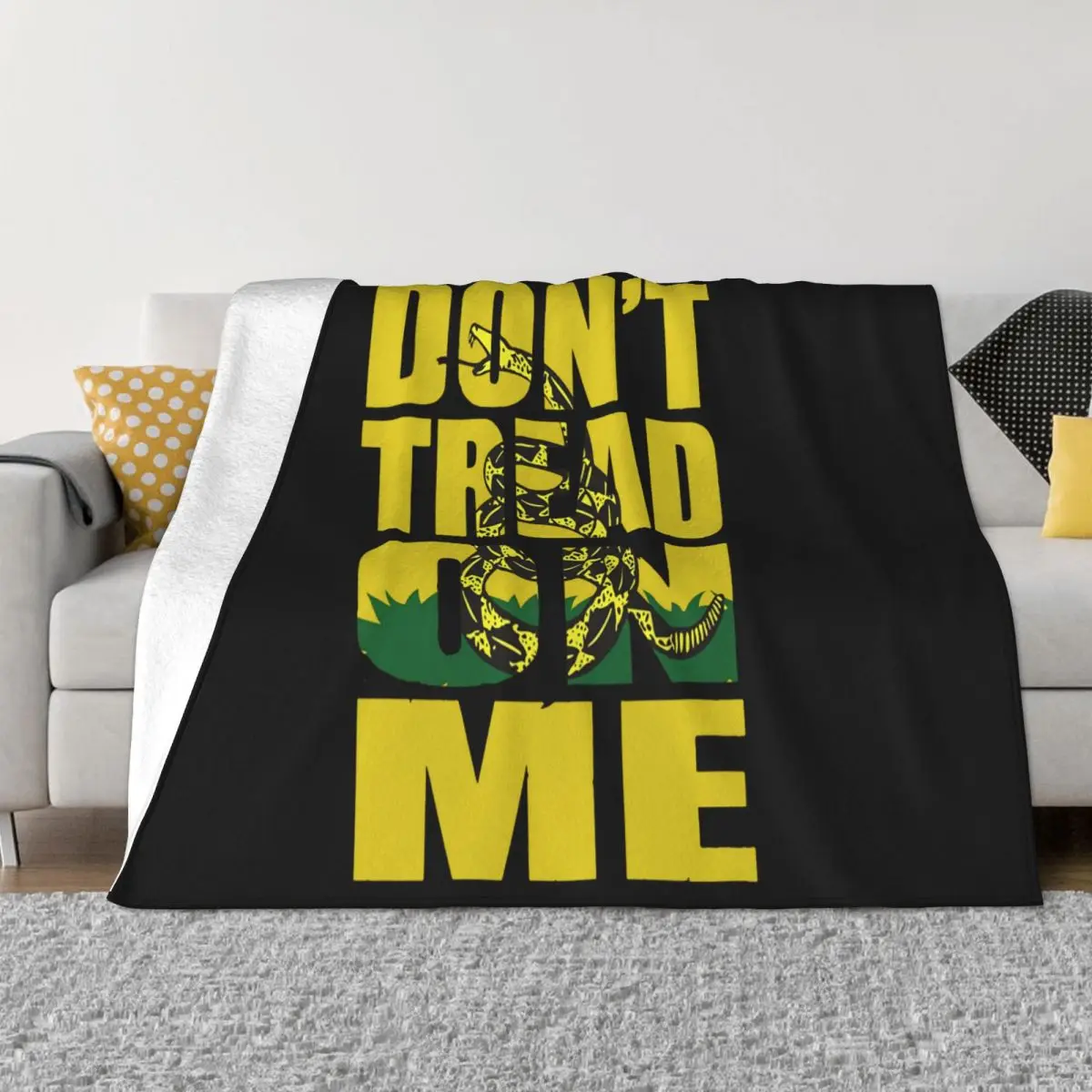 Men T Gadsden Flag Dont Tread On Me Gasden Culpeper Coil Snake Dont Tread On Me Pa Throw Blanket