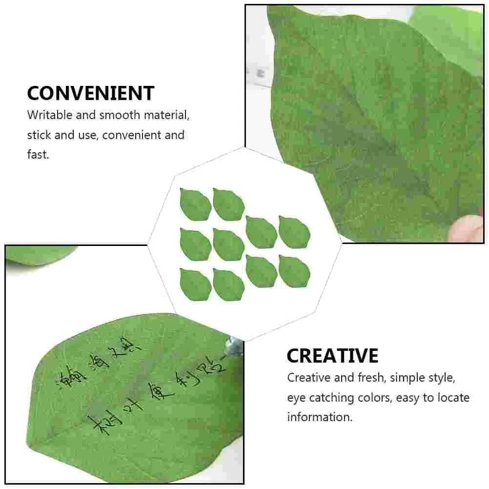 Leaf Shaped Sticky Notes, The Office Stickers, Mini Note, Mensagem Simulação