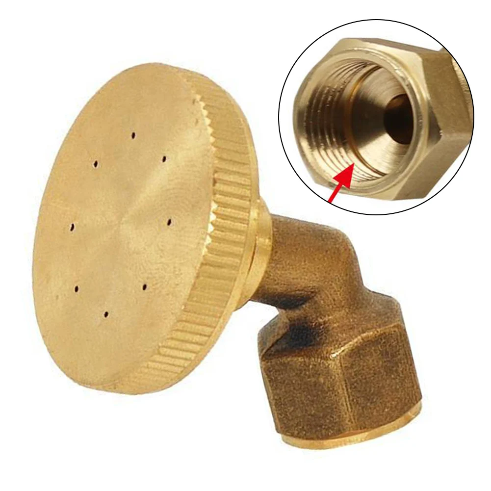 Brass 8 Hole Atomizing Sprayer Nozzle with Hose Fitting Female Thread for Uniform Water Spray in Agriculture and Garden Use