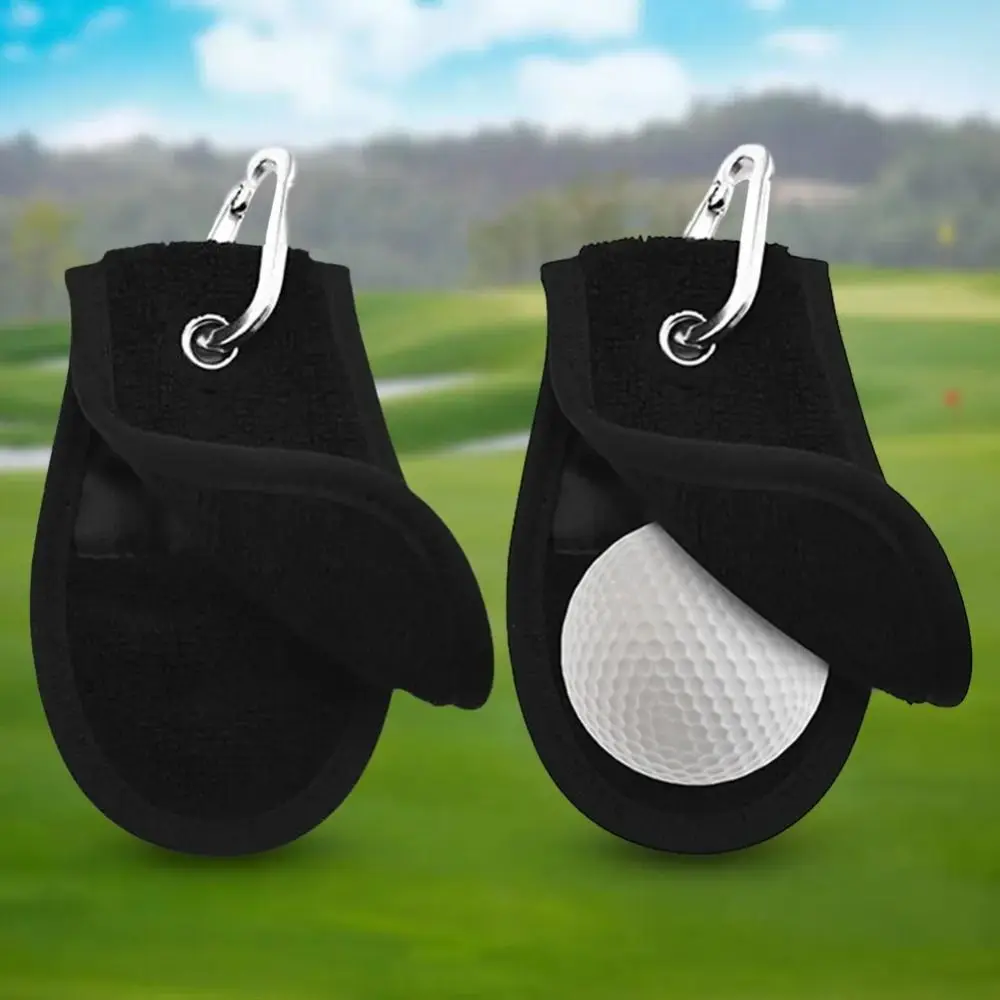 

Training Aids Golf Ball Cleaning Towel Super Absorbent With Hanging Clip Dry Towels Golfer Soft Skin Black Golf Cleaning Tools