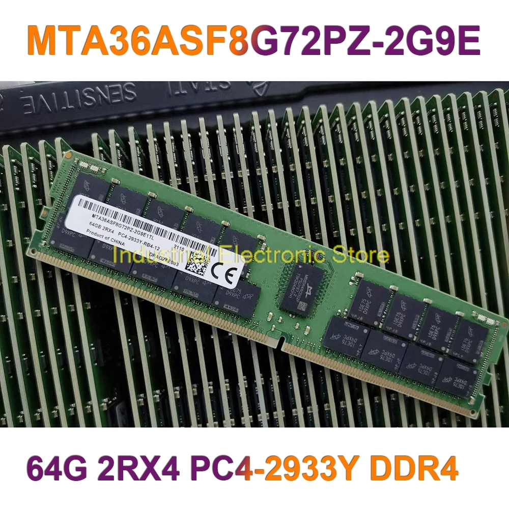 

1PCS RAM 64GB 64G 2RX4 PC4-2933Y DDR4 2933 REG Server Memory MTA36ASF8G72PZ-2G9E