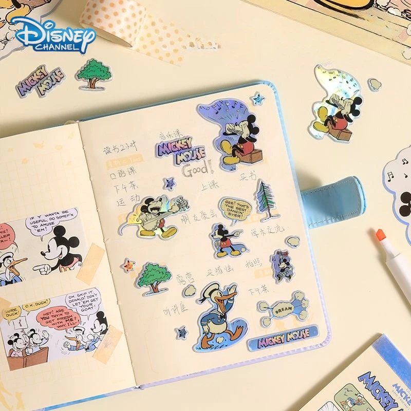 Disney Zootopia Stitch Mickey Mouse Stickers 3D Cartoon Animal Children's Toy Phone Case Luggage Diary Reward Stickers