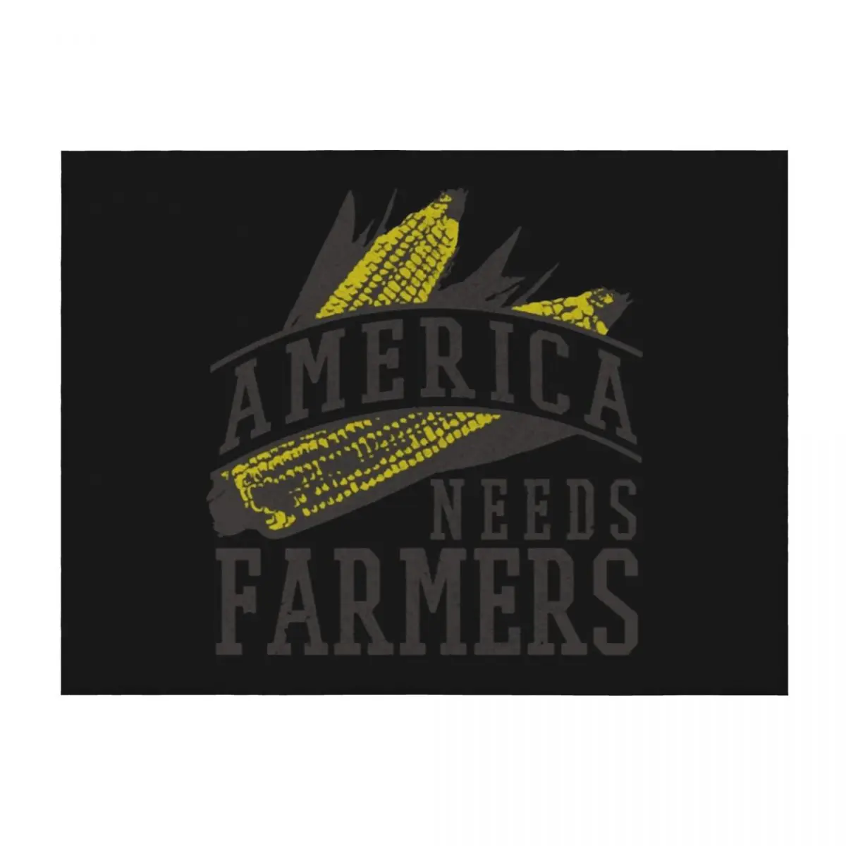 

America Needs Farmers Throw Blanket Retros Travel manga Heavy Blankets