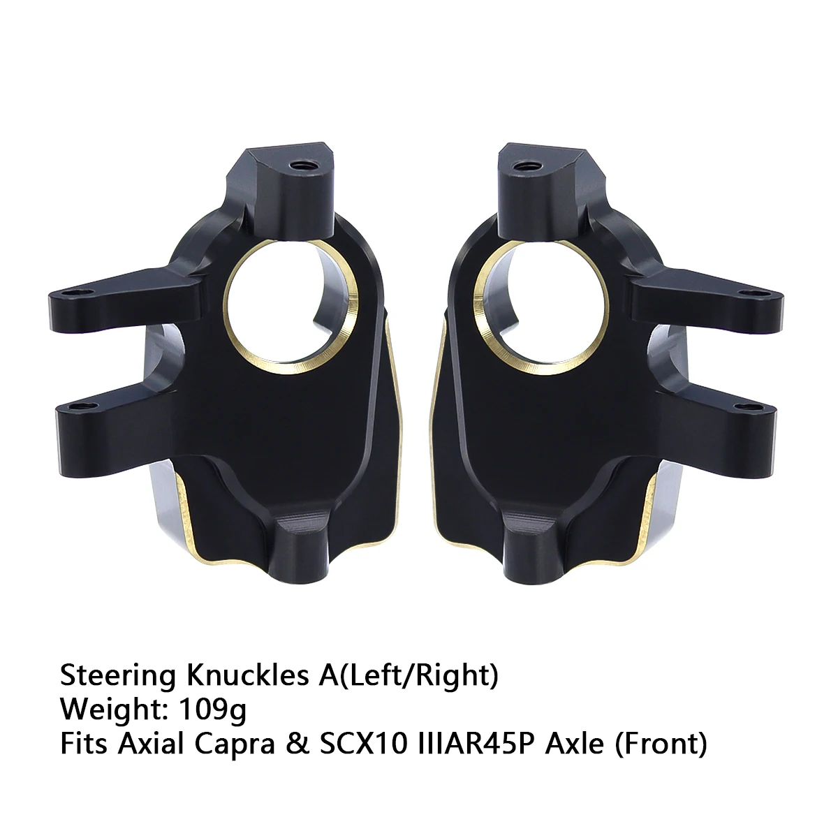 Brass Weights Steering Knuckles Portal Cover Set For Axial Capra SCX10 III AR45P SuperShafty CP44 Vanquish F9 Axle Housing