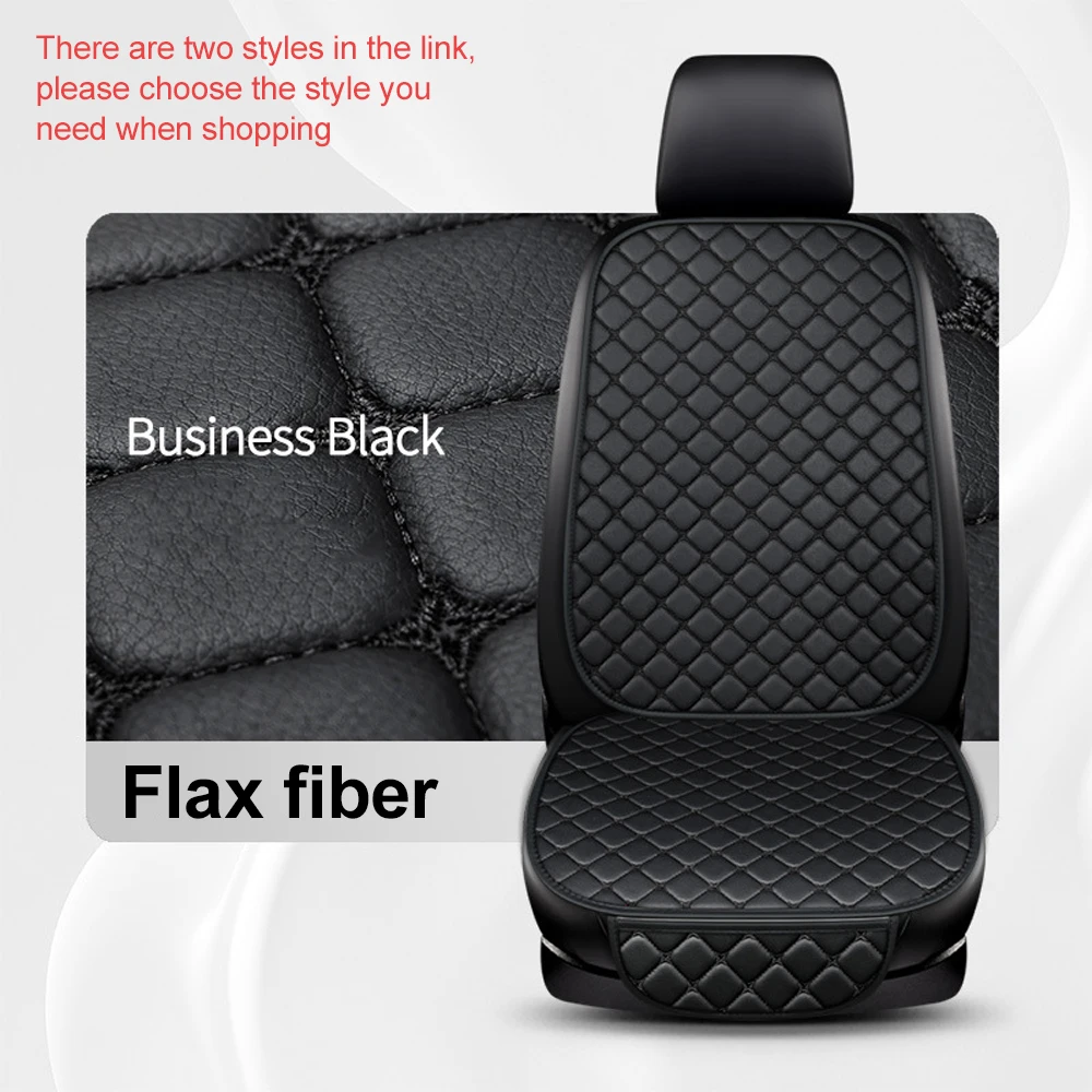 

Universal Car Seat Cover Protector Linen Front Rear Back Flax Summer Cushion Pad Mat Sedan SUV Pick-up Car Seat Cover Protector