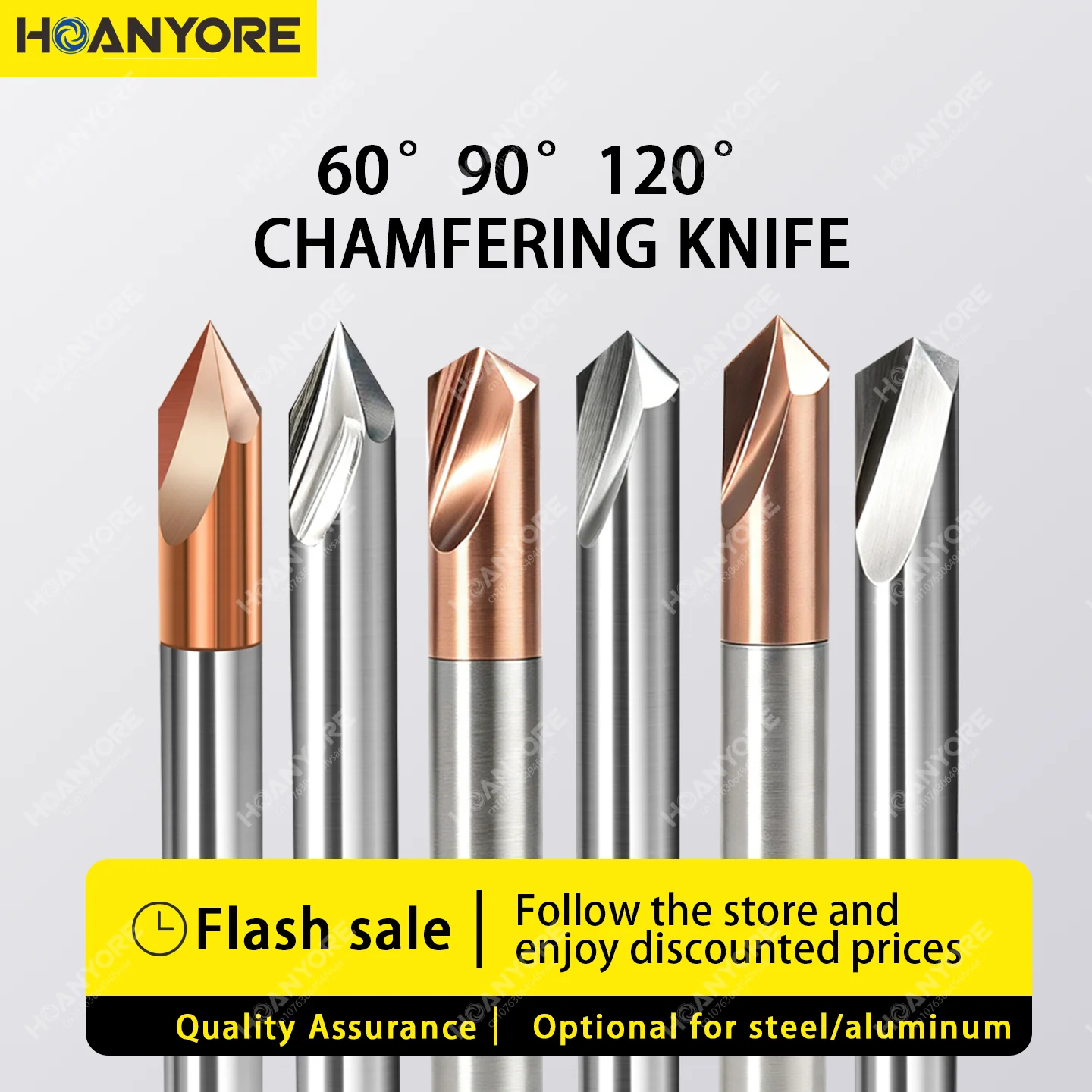 90°60°120° Straight Groove Chamfering Milling Cutter 3-Blade Stainless Steel Fixed-Point Drill Bit