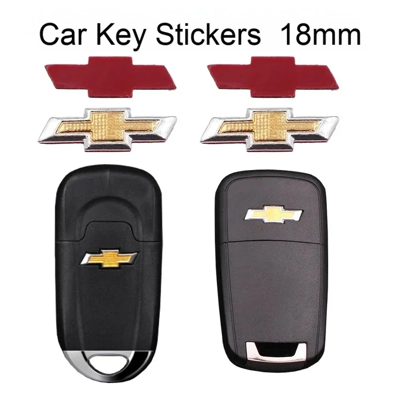 Nuevo Pegatina con logotipo de coche Fob de 14mm para llave de Control remoto de coche para Chevrolet Silverado Impala Malibu Cruze Camaro Cavalier Blazer Aveo