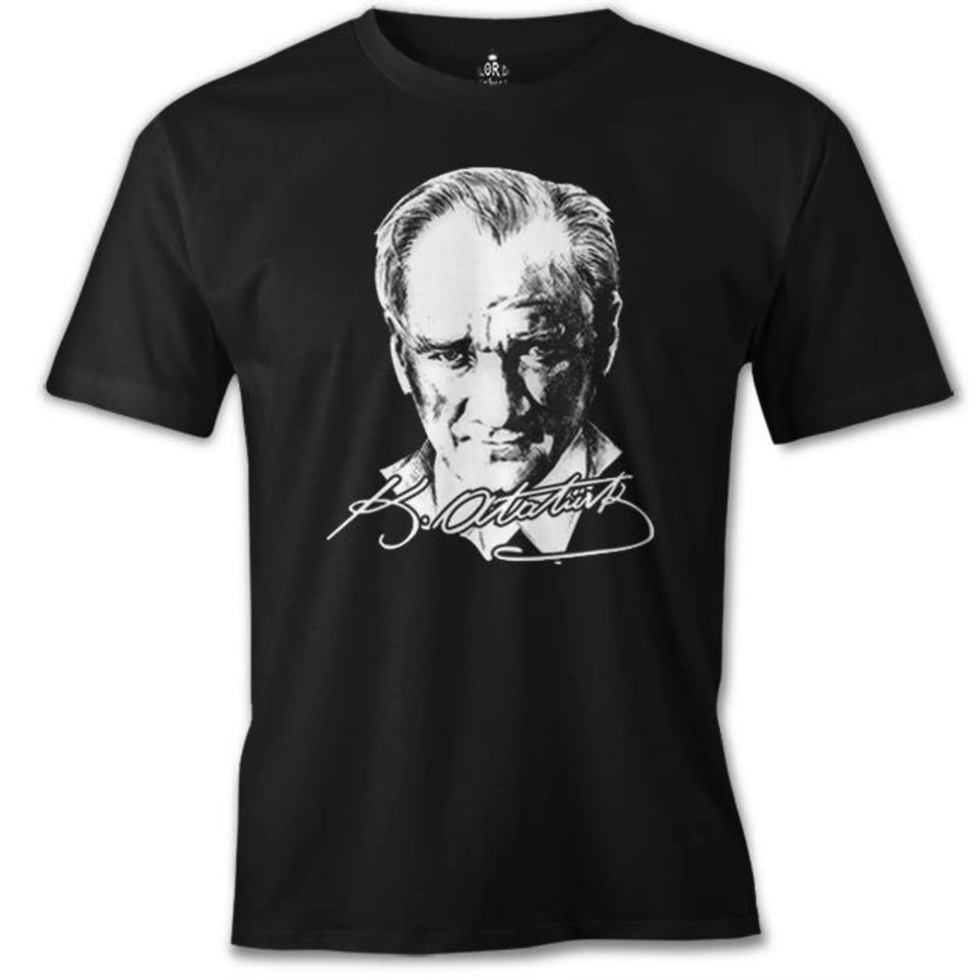 Ataturk - Signature Portrait Black Men T-Shirt, Women T-Shirt, Kids T-Shirt, Unisex Top Tank