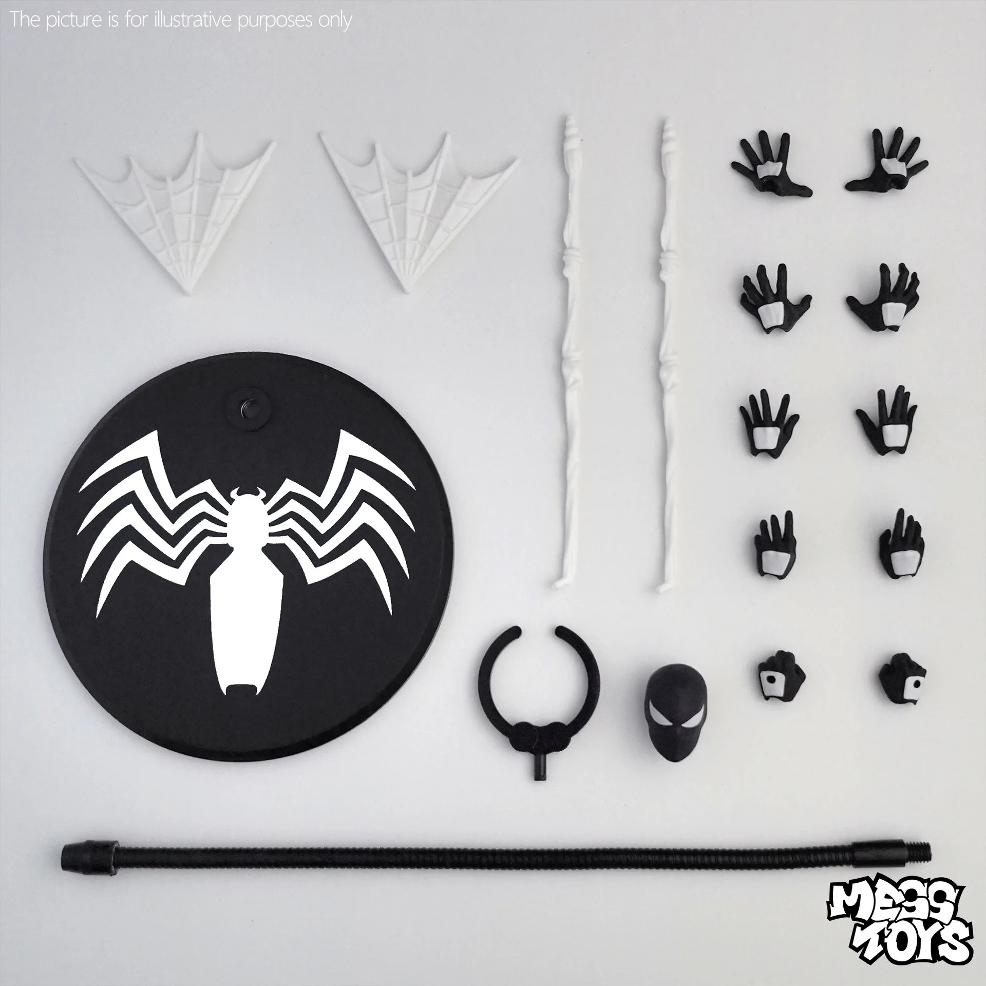 Anime Black Symbiote Spider-Man Joint Mobility Action Figure PVC Model Statue Toys Doll Desk Decor Collectible Gifts Boxed - view 3