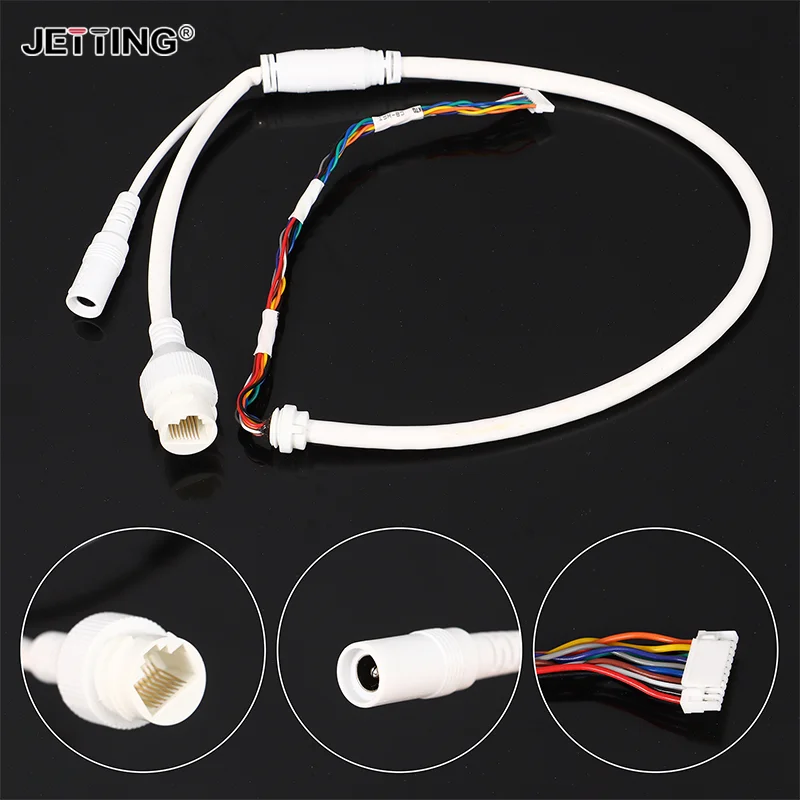 High-quality 1Pcs Ethernet Lan Cable PoE RJ45 Network Cable 10 Pin 10 Core For Hikvision Network Ip Camera