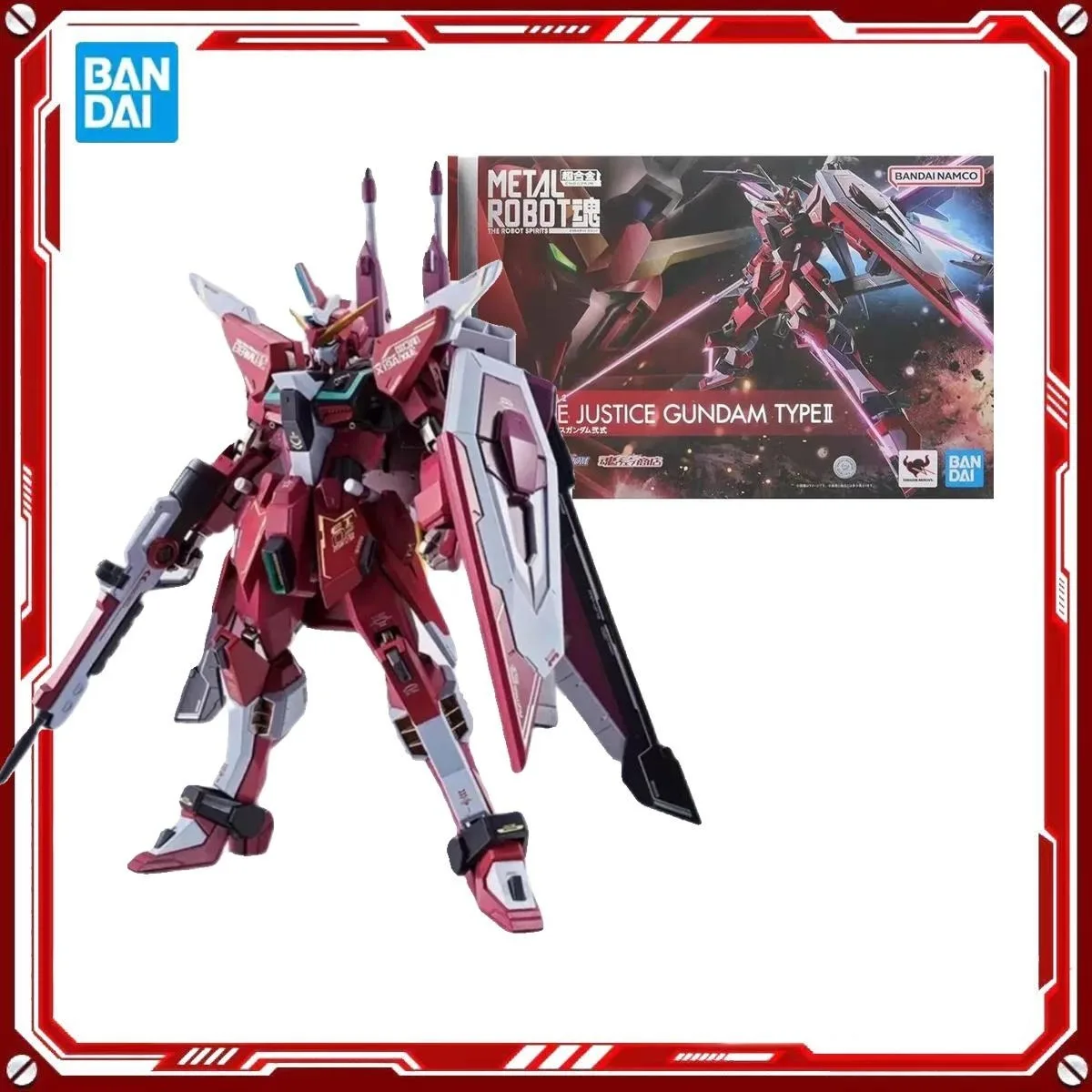 

Оригинальные сборные модели фигурок Bandai METAL ROBOT Infinite Justice Gundam Type II, аниме-фигурки, коллекционные модели, игрушки, подарки