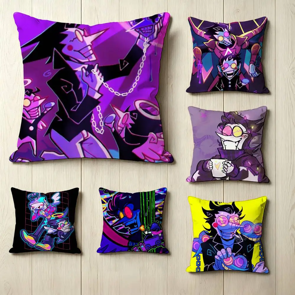 Indie game D-Deltarune Chapter S-Spamton Square Double-Sided printed Pillow Case Bedroom Bedside Pillow Sofa Cushion Cover