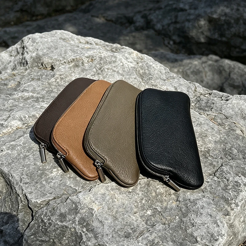 Genuine Leather Wallet New Casual Storage Clutch Bag Advanced Cowhide Phone Bag Men and Women Large Capacity Walles