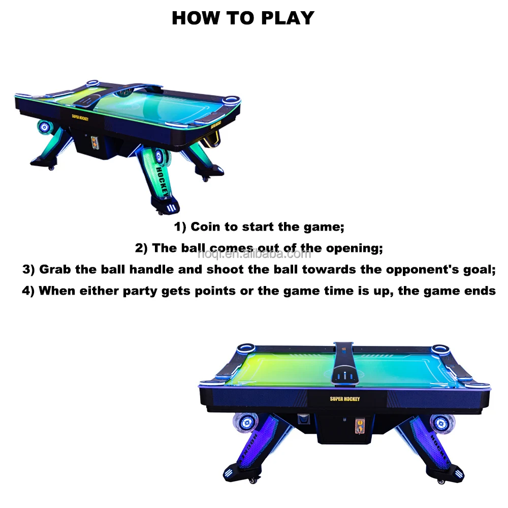 Gold SellerCoin Operated Arcade Electronic Acrylic Table Sports Air Hockey for Game Centers