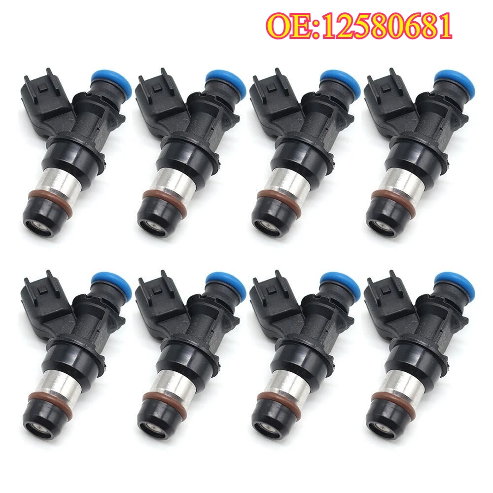 Original High Quality New For 8PCS 12580681 Fuel Injector Nozzle For  Cadillac Escalade Hummer H2 H3