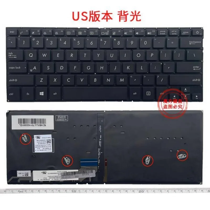 

Клавиатура UX430 с подсветкой для ноутбука ASUS ZenBook UX430 UX430U UX430UA UX430UQ UX430UN Клавиатуры для ноутбуков 2627LA00