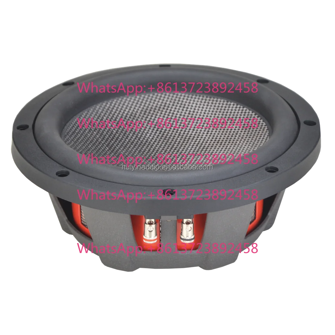 8 Inch Car Audio Subwoofer Dual 4 Ohm 200W RMS 5 Inch Voice Coil Carbon Fiber Subwoofer for DIY Car Sub Enclosure 850-102