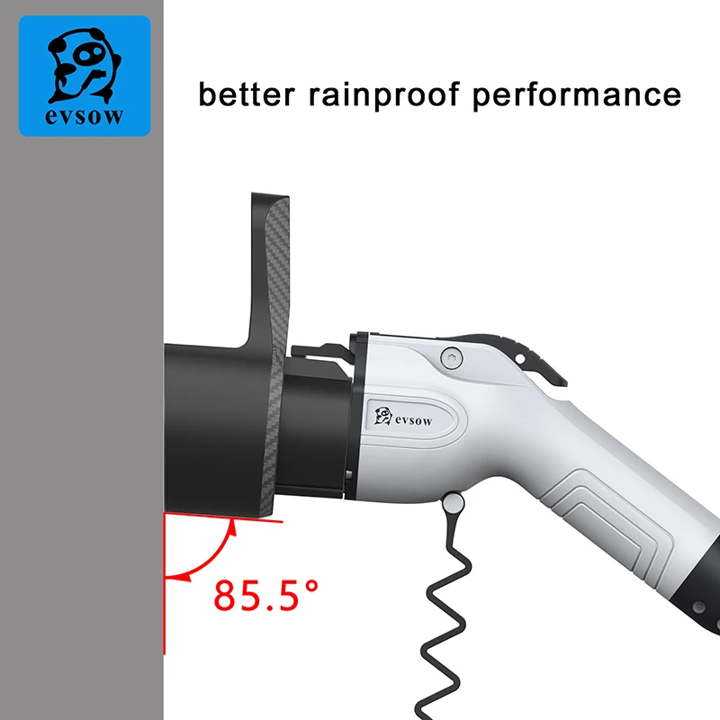 Evsow-Soporte de cargador EV tipo 1, base de montaje en pared para Cable de carga de vehículo eléctrico, tipo 1, enchufe J1772