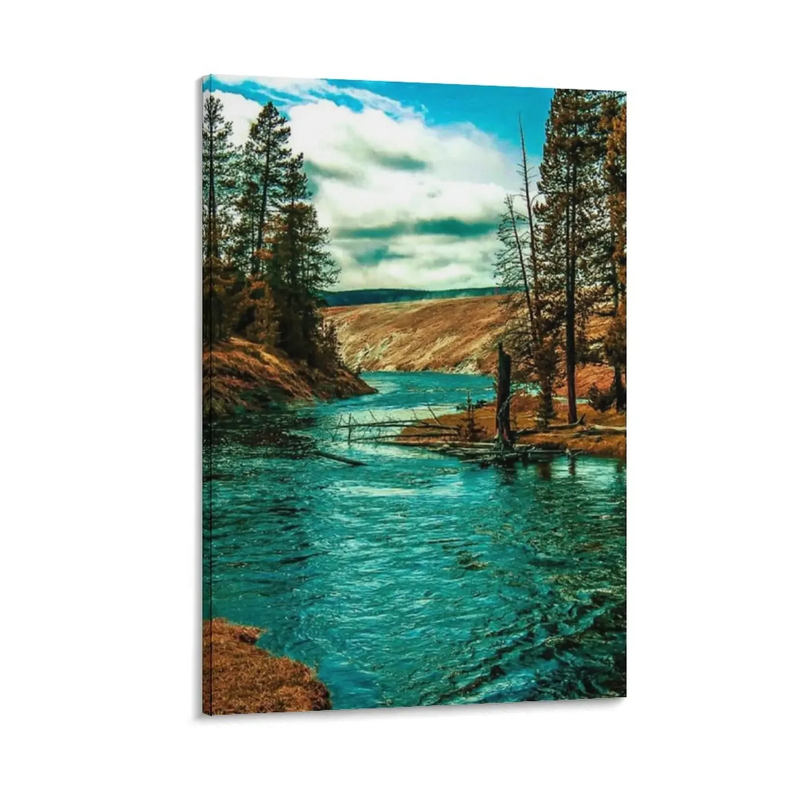 

Yellowstone River Updated 3 Canvas Painting poster mural wall decoration bedroom decor