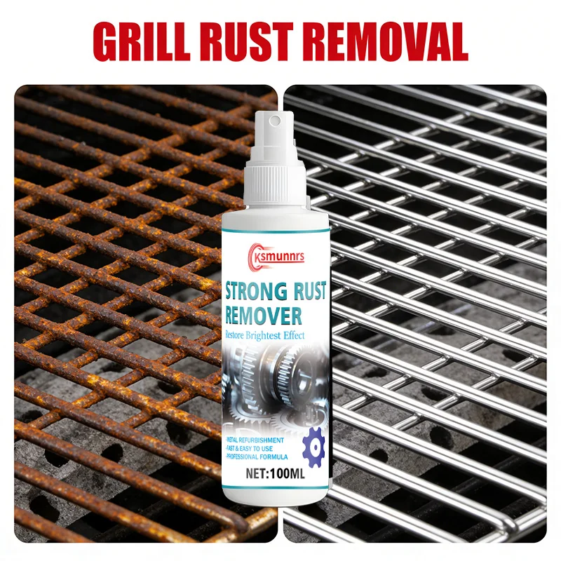 Fasilawei Metal Oxide Iron Powder Remover - Chrome Shine Restore Spray for Auto Moto Exhaust
