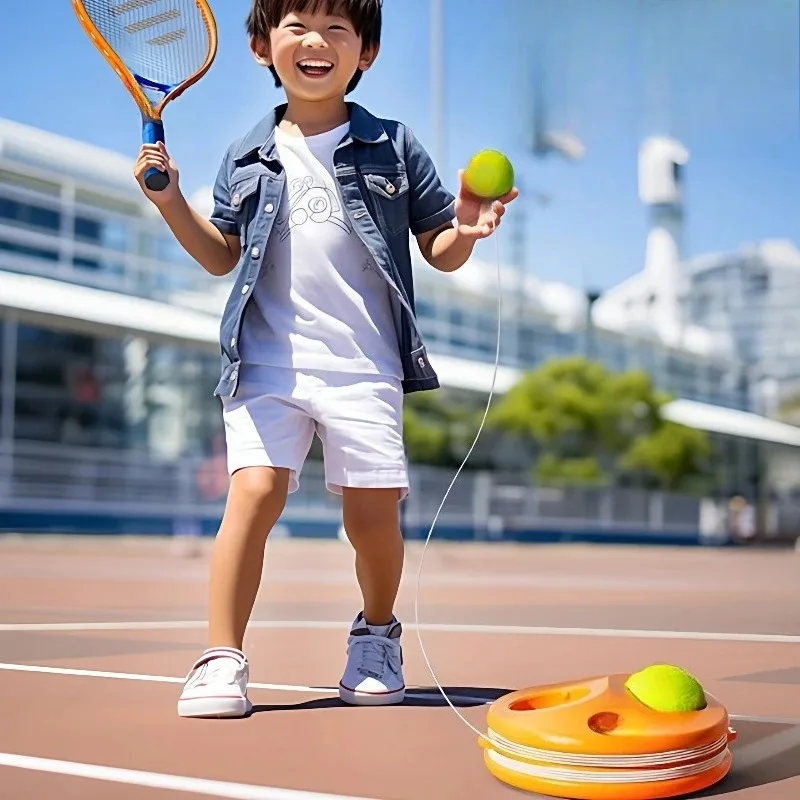 Children's Carbon Tennis Racket Tennis Trainer Play with Wire Backlash Beginner Single Tennis Set Professional