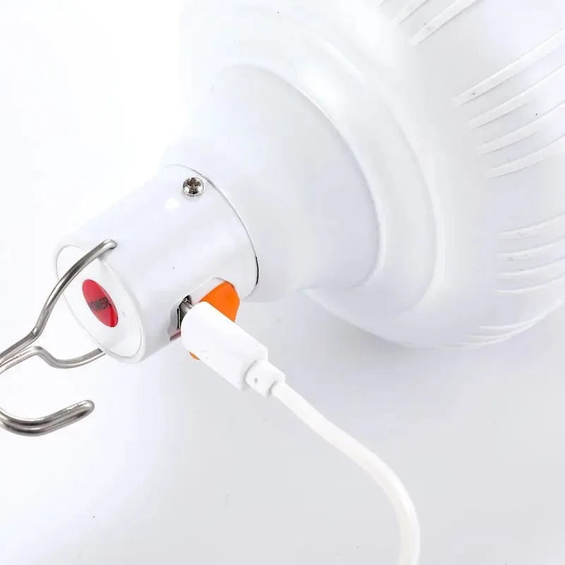 1PC USB Rechargeable 60W LED Camping Light Bulb Hanging Hook Emergency Lantern Portable Tent Lamp Outdoor Camping Night Market gallery 4