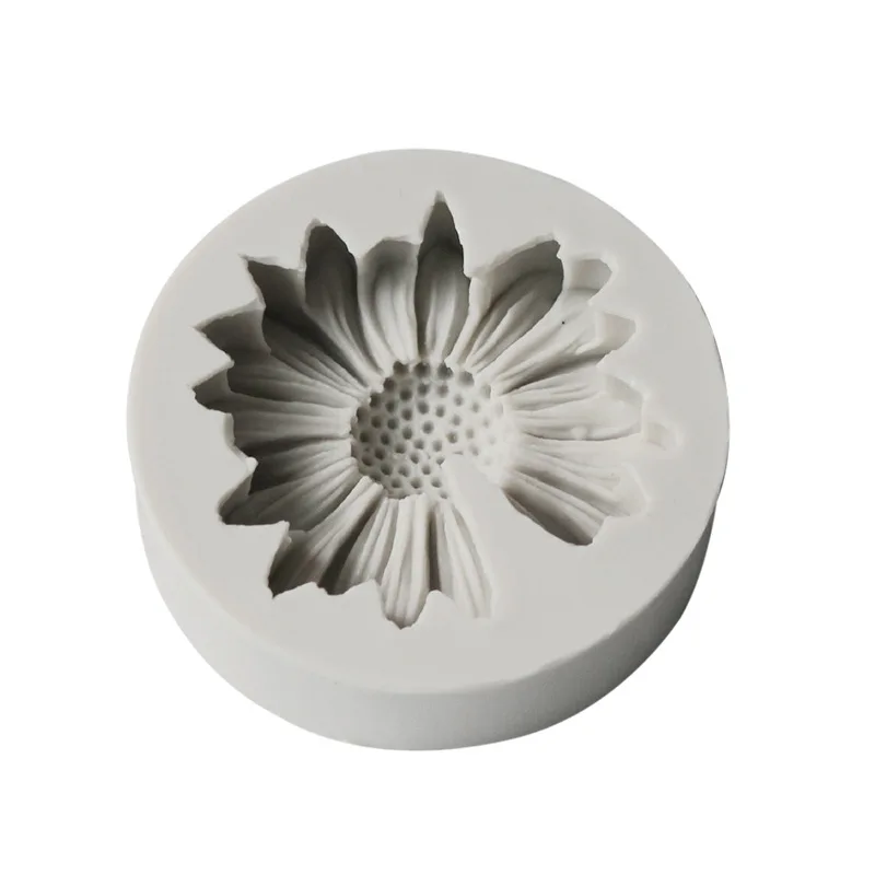 3D Daisy Flower Mold Sun Flower Silicone Mold Aromatherapy Epoxy Soap Candle Mold DIY Decoration Baking Tools For Cakes