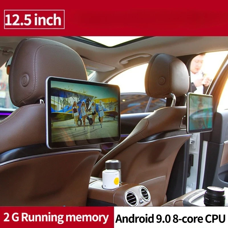 Sell WellCar Rear Seat Entertainment System Wifi Bluetooth Android 12.0 Car Tv Headrest 1 Set Monitor For Car Headrest Android 9