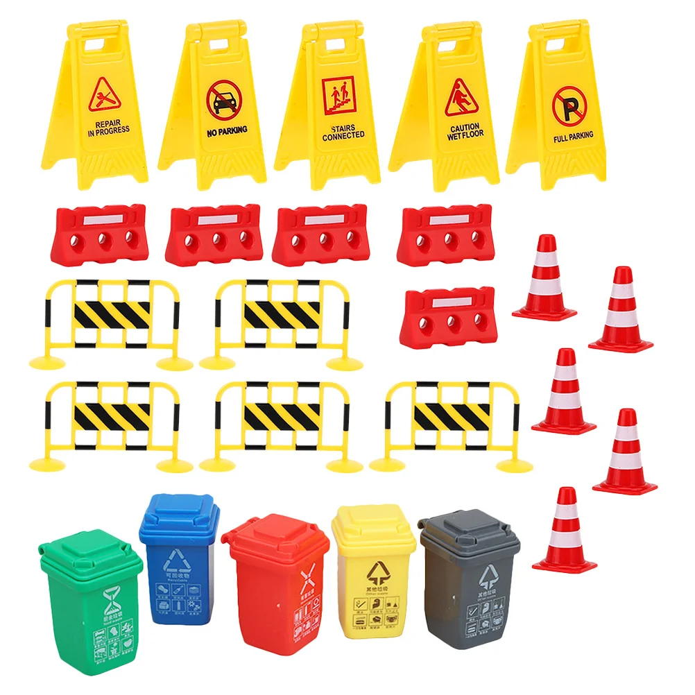 Transportation Toy Model Traffic Road Cones Simulation Roadblock Children’s Toys Street Plastic Skating Training