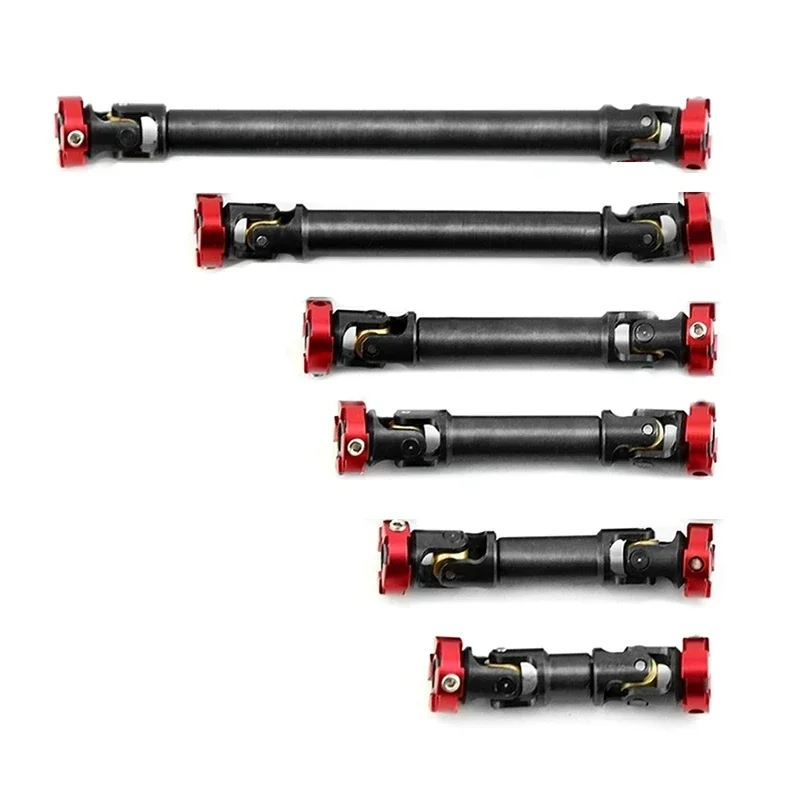 CatRC Aço Flange Eixo de Transmissão, CVD Driveshaft para 1:10 RC Crawler Axial SCX10 Traxxas TRX4 D90 Redcat GEN8 1/14 Tamiya Trator T