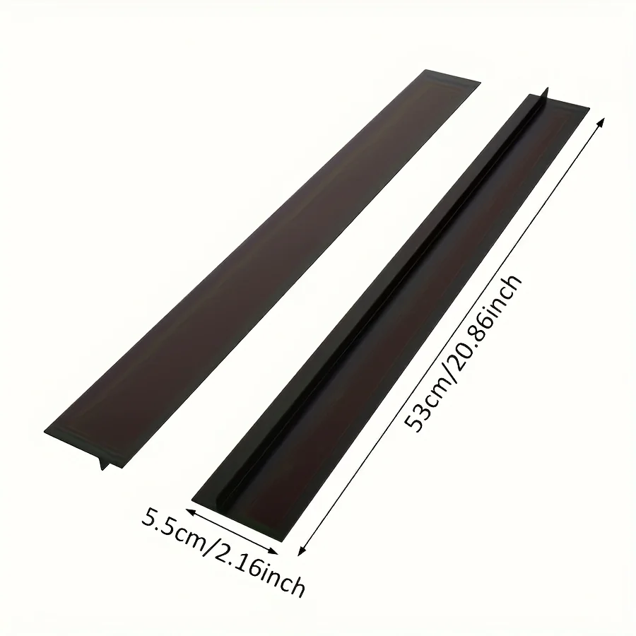 2pcs T-type silicone sealing strip set, anti-stain and waterproof, suitable for kitchen countertops, ovens and dishwashers view 3